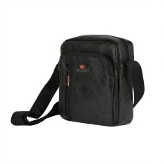 No Limits Bolso Bandolera para Hombre Ajustable, Impermeable, con Forro Naranja, de Piel Sintética, Pequeño