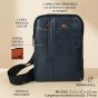 No Limits Bolso Bandolera para Hombre Ajustable, Impermeable, con Forro Naranja, de Piel Sintética, Grande — vista trasera