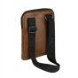 No Limits Men's Crossbody Bag, Adjustable Shoulder Strap, Waterproof, Orange Lining, Faux Leather, Large — view 11