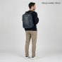 No Limits Mochila Porta PC/Portátil Hombre y Mujer en Piel Sintética, Impermeable con Forro Naranja — vista 11
