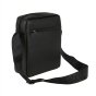 No Limits Men's Crossbody Bag, Adjustable Strap, Waterproof, Multiple Pockets, Orange Lining, Faux Leather, Medium — inside