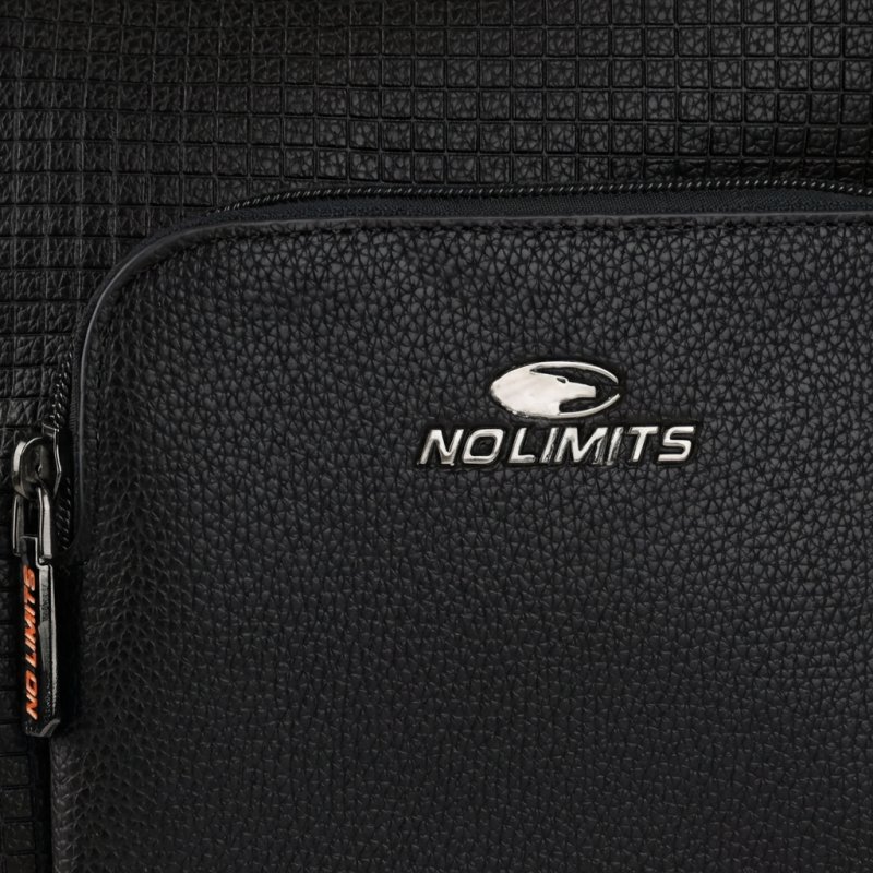 No Limits Sacoche Homme Réglable, Imperméable, Poches Multiples, Doublure Orange, Cuir Synthétique, Moyenne — détail