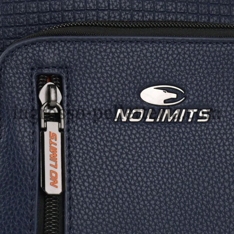 No Limits Sacoche Homme Réglable, Imperméable, Poches Multiples, Doublure Orange, Cuir Synthétique, Petite — détail