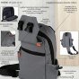 No Limits Mochila de un Hombro para Hombre Impermeable, Mochila Deportiva de un Hombro con Correa Ajustable y Bol… — vista 10