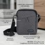 No Limits Men's Crossbody Bag with Adjustable Strap, Scratch-Resistant Fabric, Sporty Design, Multi-Pocket — view 10