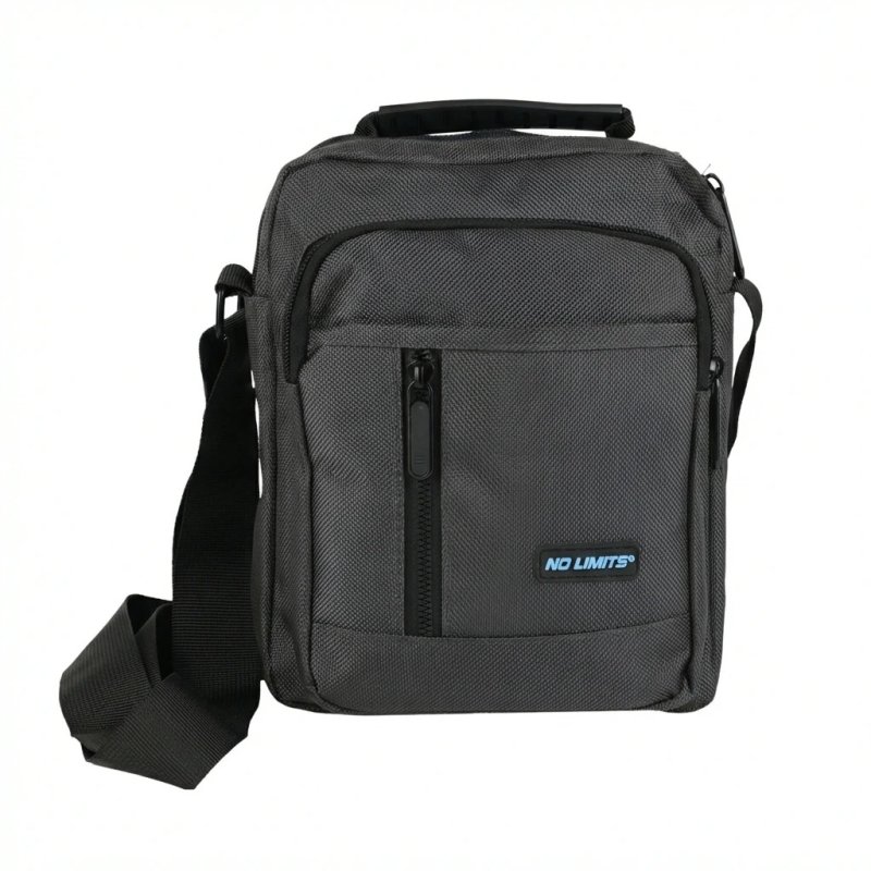 No Limits Men's Crossbody Bag with Adjustable Strap, Scratch-Resistant Fabric, Sporty Design, Multi-Pocket — view 11