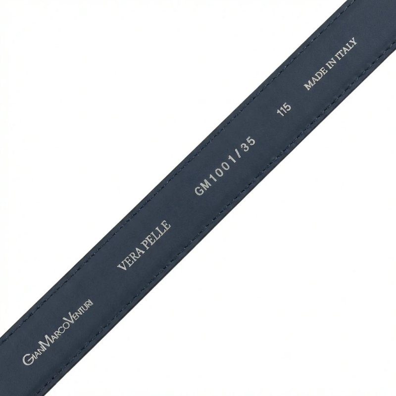 GIANMARCO VENTURI Ceinture Homme en Cuir Véritable, Made In Italy, Raccourcissable — vue 23