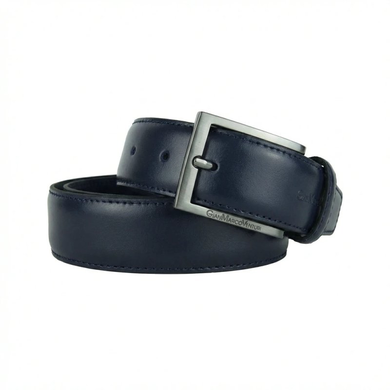 Gianmarco Venturi Men's Belt in Genuine Leather, Made in Italy, Can Be Shortened 1002 — view 10