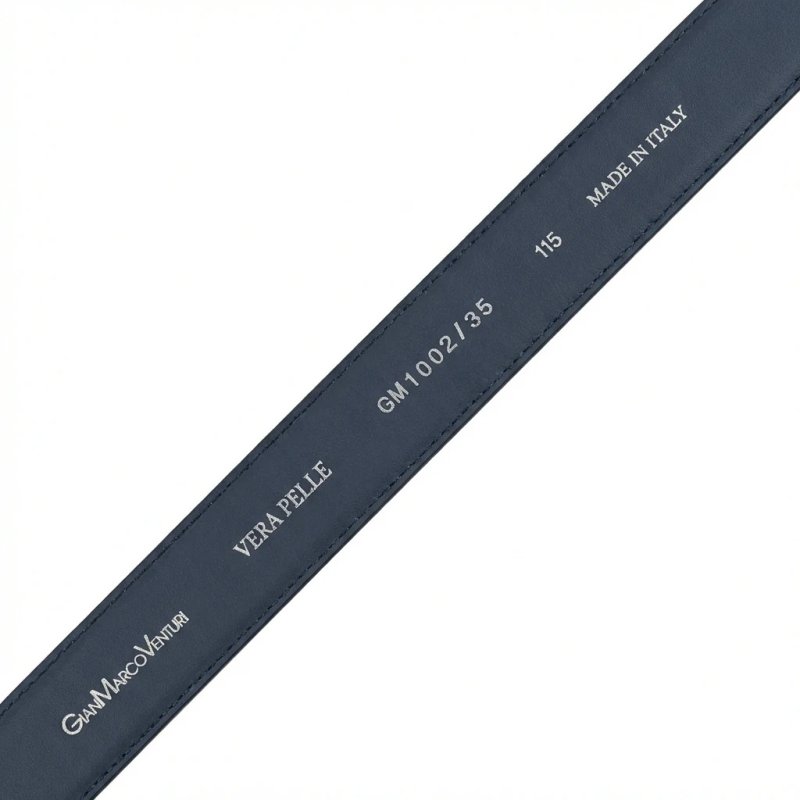 Gianmarco Venturi Men's Belt in Genuine Leather, Made in Italy, Can Be Shortened 1002 — view 15