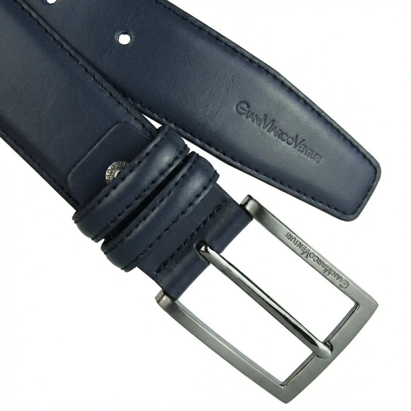 GIANMARCO VENTURI Ceinture Homme en Cuir Véritable, Made In Italy, Raccourcissable 1002 — vue 16