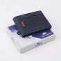 No Limits Men's Wallet in Genuine Leather, Nabuk Effect Ribbed Design, with Card Holder, With Box — detail