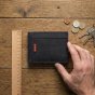 No Limits Cartera de Hombre en Piel Auténtica Efecto Nabuk Diseño con Costillas, con Tarjetero, con Caja — vista 9