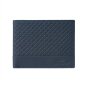 No Limits Men's Genuine Leather Wallet, Elegant Woven Design, With Wooden Gift Box