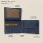 No Limits Portefeuille Homme en Cuir Véritable, Design Tressé Élégant, avec Boîte Cadeau en Bois — vue arrière