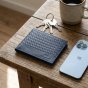No Limits Herren-Geldbörse aus Echtleder, Elegantes Geflochtenes Design, mit Holz-Geschenkbox — Innenansicht