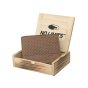 No Limits Men's Genuine Leather Wallet, Elegant Woven Design, With Wooden Gift Box — view 24