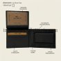 No Limits Men's Genuine Leather Wallet, Elegant Woven Design, With Wooden Gift Box — view 30