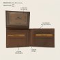 No Limits Herren-Geldbörse aus Echtleder Ohne Münzfach, Elegantes Geflochtenes Design, mit Holz-Geschenkbox — Ansicht 8