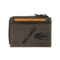 No Limits Credit Card Holder Wallet, Genuine Leather Aged Vintage Style, Men Women, With Box — logo detail