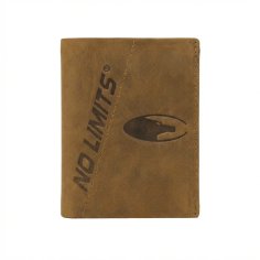 No Limits Portefeuille Homme Vertical, en Cuir Véritable Effet Vieilli Style Vintage, Avec Porte-Monnaie, avec Boîte