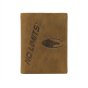 No Limits Cartera de Hombre Vertical, en Piel Auténtica Efecto Envejecido Estilo Vintage, Con Monedero, con Caja