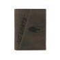 No Limits Cartera de Hombre Vertical, en Piel Auténtica Efecto Envejecido Estilo Vintage, Con Moneder… — detalle del logotipo