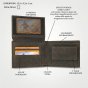 No Limits Men's Genuine Leather Wallet, Aged Vintage Style, With Coin Pocket, With Box — view 13