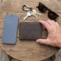 No Limits Men's Genuine Leather Wallet, Aged Vintage Style, With Coin Pocket, With Box — view 14