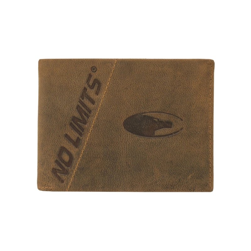 No Limits Men's Genuine Leather Wallet, Aged Vintage Style, With Coin Pocket, With Box — view 16