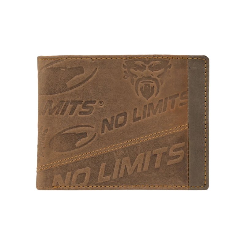 No Limits Portefeuille Homme en Cuir Véritable Effet Vieilli Design Urbain Vintage, avec Boîte