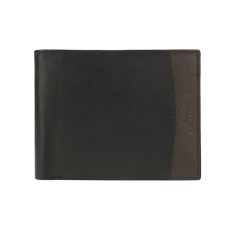 No Limits Men's Genuine Leather Wallet, Elegant, Slim Two-Tone Design, Double Window With Coin Pocket, With Box 2
