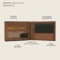 No Limits Portefeuille Homme En Cuir Véritable, Élégant, Design Fin Bicolore, DOUBLE FENÊTRE Avec Porte-Monnaie, av… — vue 28
