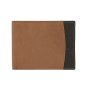 No Limits Cartera de Hombre En Piel Auténtica, Bifold Elegante, Diseño Fino Bicolor, ULTRASLIM Con Monedero, con Caja