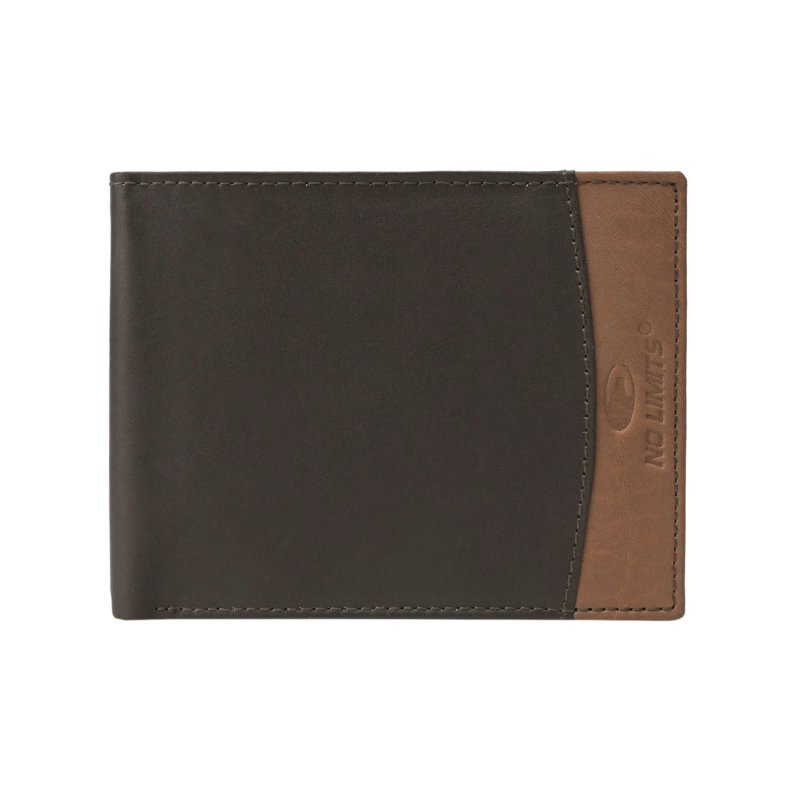 No Limits Herren-Geldbörse aus Echtleder, Elegantes Bifold, Schlankes Zweifarbiges Design, ULTRASLIM Mit Münzfa… — Ansicht 11