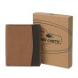 No Limits Herren-Geldbörse Vertikal aus Echtleder, Elegantes Bifold, Schlankes Zweifarbiges Design, Mit Münzfa… — Logo-Detail