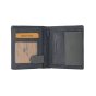No Limits Cartera de Hombre Vertical En Piel Auténtica, Bifold Elegante, Diseño Fino Bicolor, Con Monedero, con Ca… — vista 8