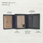 No Limits Cartera de Hombre Vertical En Piel Auténtica, Bifold Elegante, Diseño Fino Bicolor, Con Monedero, con C… — vista 10
