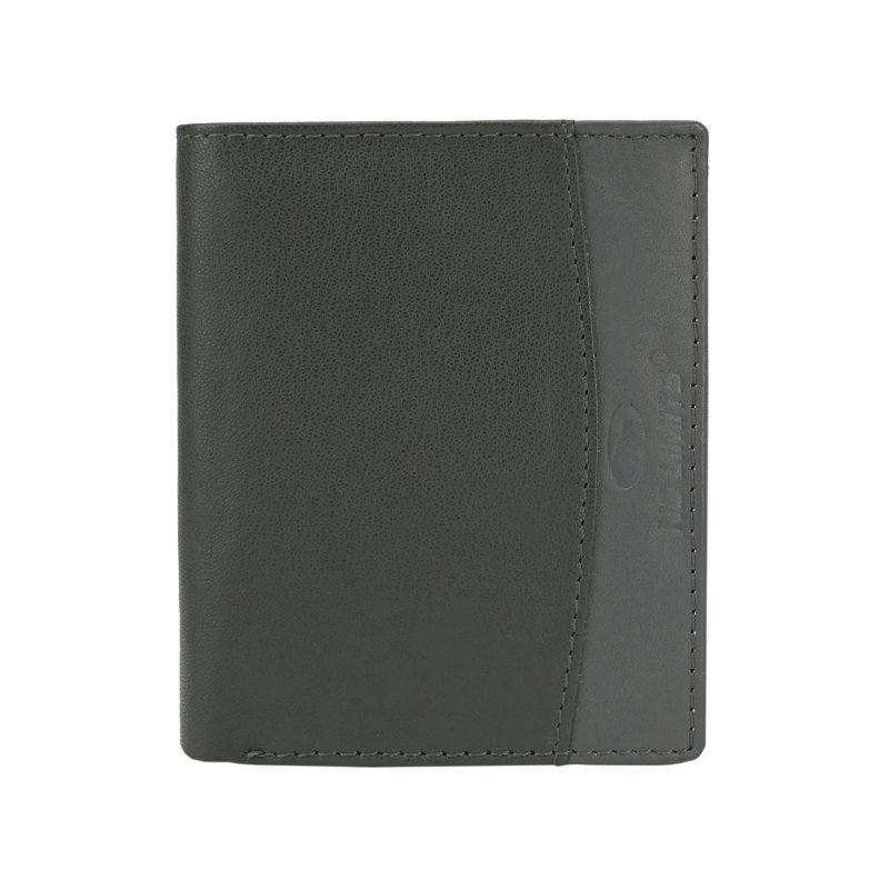 No Limits Men's Vertical Genuine Leather Wallet, Elegant Bifold, Slim Two-Tone Design, With Coin Pocket, With Box — view 13