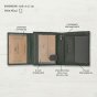 No Limits Cartera de Hombre Vertical En Piel Auténtica, Bifold Elegante, Diseño Fino Bicolor, Con Monedero, con C… — vista 16