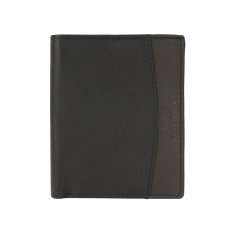 No Limits Men's Vertical Genuine Leather Wallet, Elegant Bifold, Slim Two-Tone Design, With Coin Pocket, With Box 2