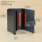 No Limits Tarjetero de Crédito de Hombre en Piel Auténtica, Automático con Mecanismo Pop-up, RFID, con Caja — vista trasera