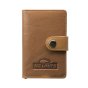 No Limits Men's Genuine Leather Card Holder, Automatic Pop-up Mechanism, RFID, With Box — logo detail