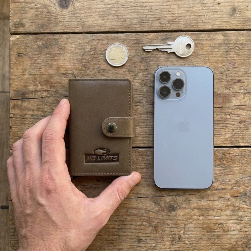 No Limits Tarjetero de Crédito de Hombre en Piel Auténtica, Automático con Mecanismo Pop-up, RFID, con Caja — vista 14