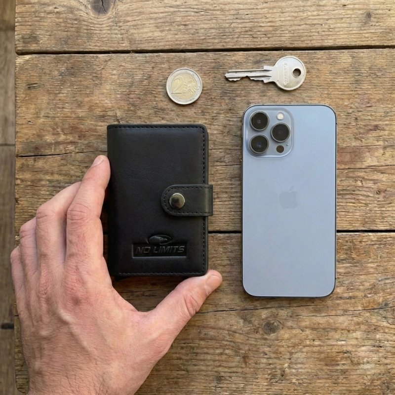 No Limits Herren-Kreditkartenetui aus Echtleder, Automatisch mit Pop-up-Mechanismus, RFID, mit Box — Ansicht 19