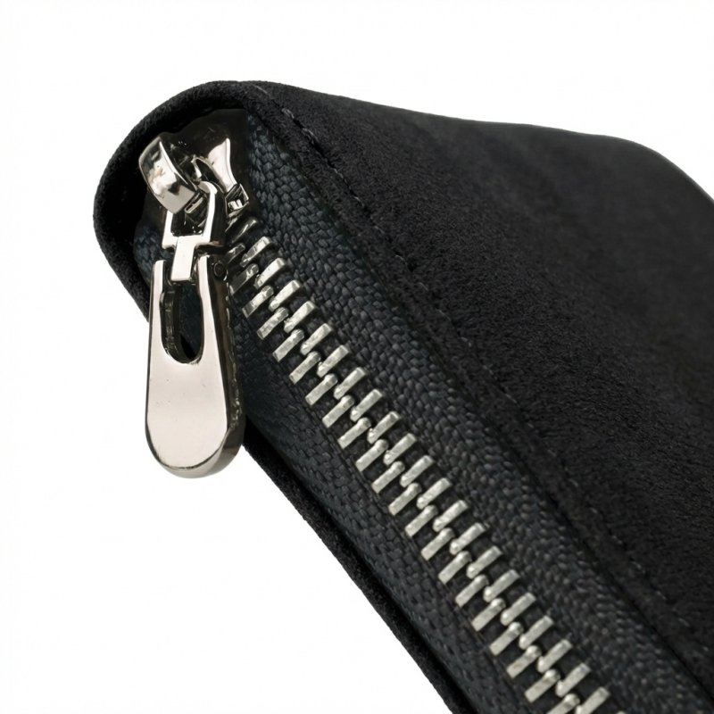 No Limits Cartera de Hombre En Piel Auténtica, Cierre Integral con Zip Around, Tarjetero de Crédito, con Caja — interior