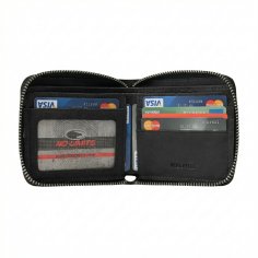No Limits Portefeuille Homme En Cuir Véritable, Fermeture Intégrale avec Zip Around, Porte-Cartes de Crédit, avec Boîte 2