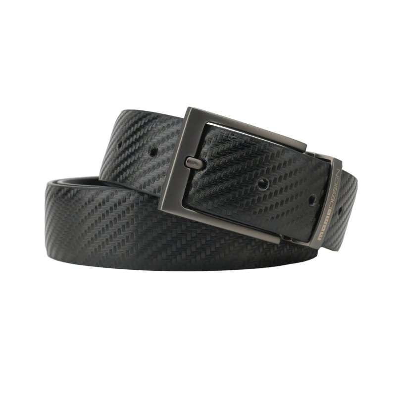 MOMO Design Men's Reversible Genuine Leather Belt 2in1, Nickel Free, Can Be Shortened, 3.5cm, Gift Box — view 7