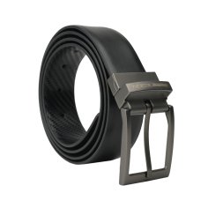 MOMO Design Men's Reversible Genuine Leather Belt 2in1, Nickel Free, Can Be Shortened, 3.5cm, Gift Box 2