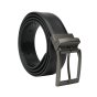 MOMO Design Men's Reversible Genuine Leather Belt 2in1, Nickel Free, Can Be Shortened, 3.5cm, Gift Box — front view