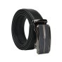 Ceinture Homme MOMO Design en Cuir Véritable avec Boucle Automatique à Cliquet, Sans Trous, 125 cm, Haute 3,5 cm, Coffret Ca…